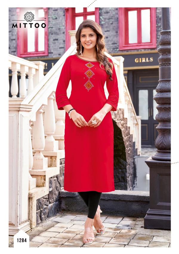 Mittoo Palak Vol 33 Heavy Rayon Designer Kurti Collection